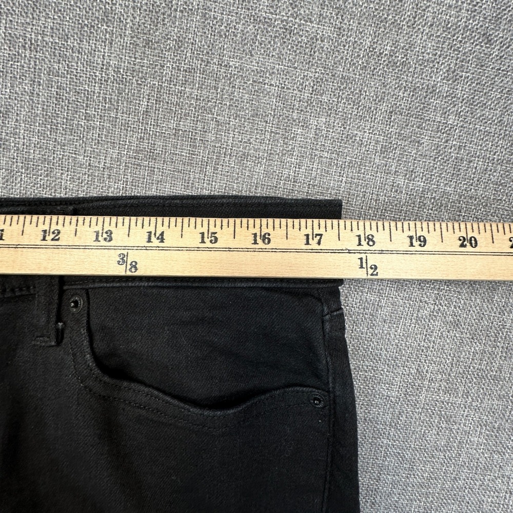 Lucky Brand 410 Athletic Straight Jeans Men 34x34 (Fits as 34x33) Black Stretch - Picture 7 of 13